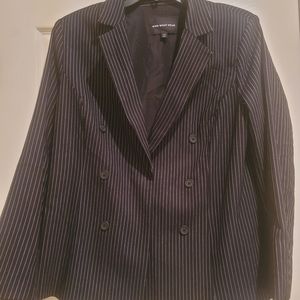 Black & White pinstripe blazer